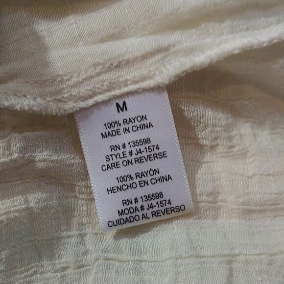 Wishful park whiteoff Long sleve bottom dow womens blouse - Picture 7 of 16